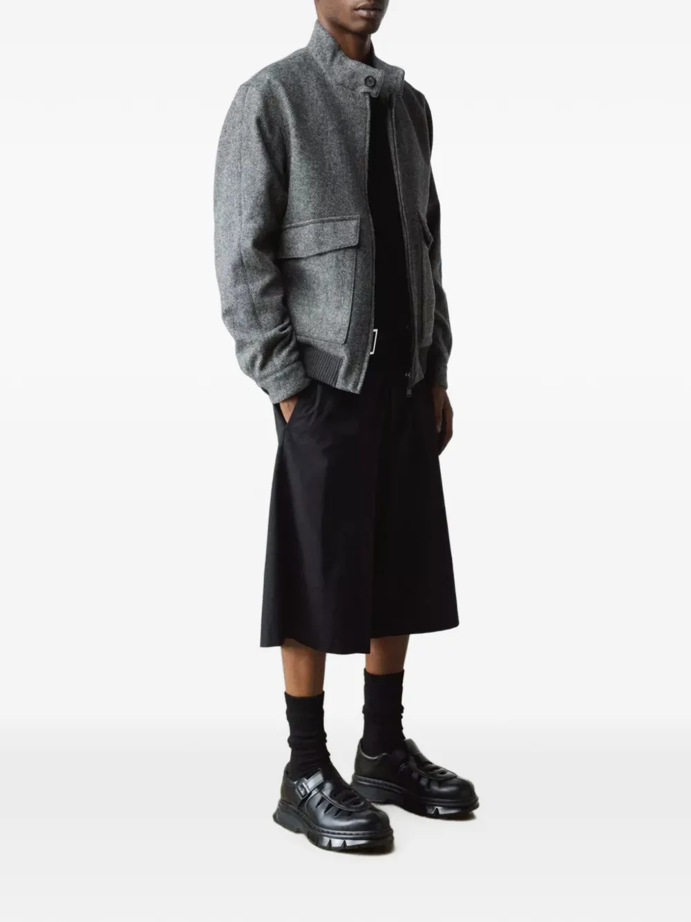 Dr Martens QUBIST Fisherman buckle-fastening cut-out shoes Zwart