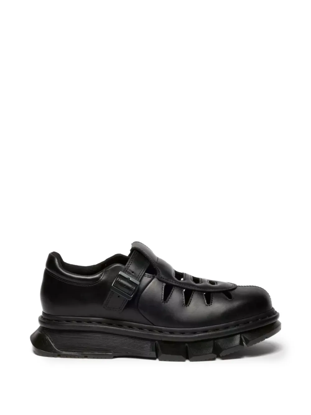 Dr Martens QUBIST Fisherman buckle-fastening cut-out shoes - Nero
