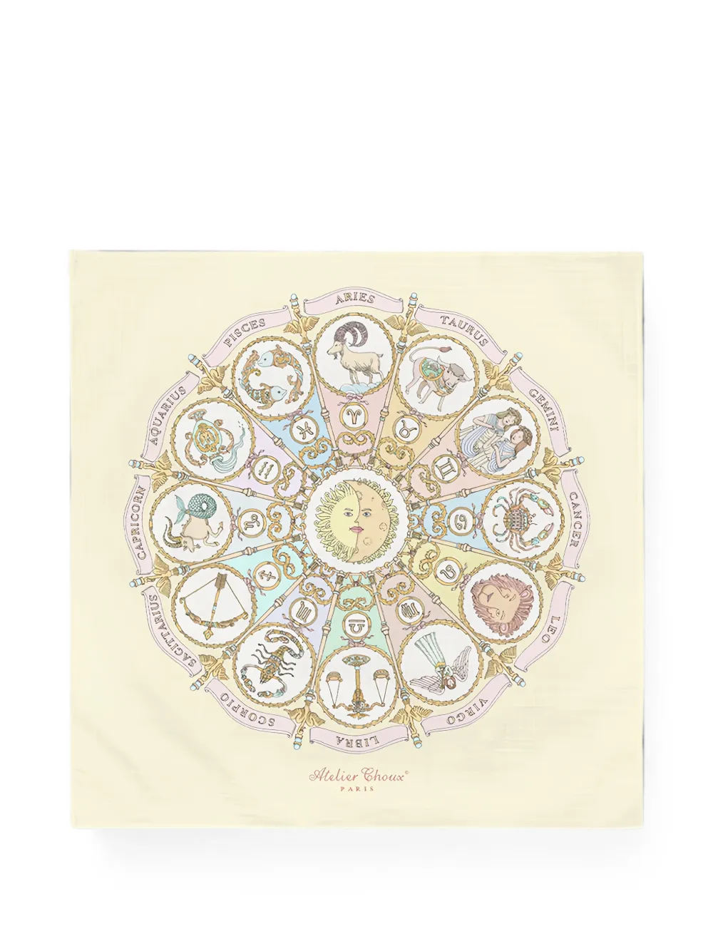 Atelier Choux x Mattias Adolfsson astrological-print blanket - Giallo