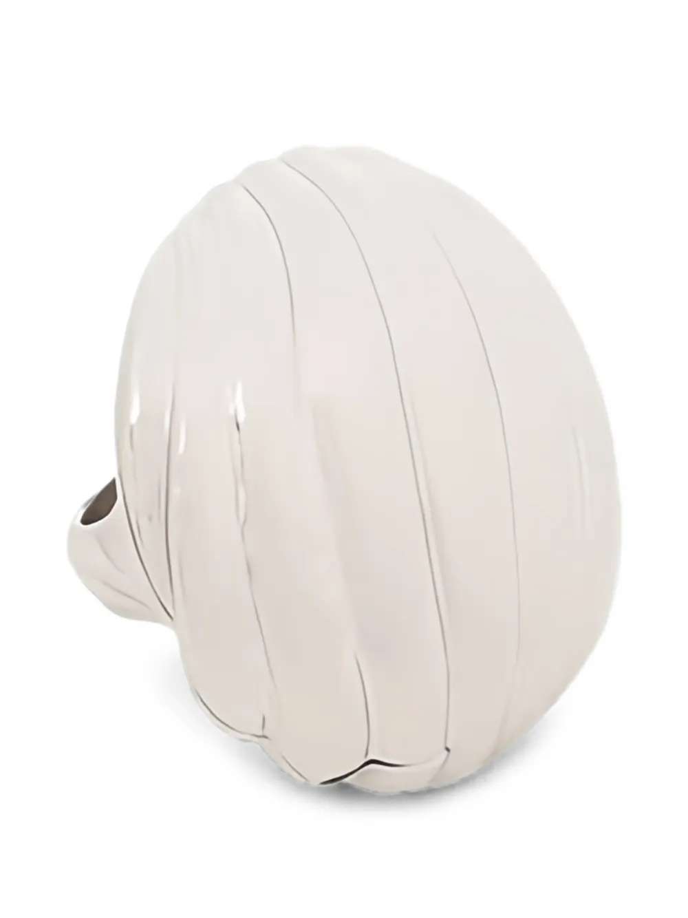 Chloé shell-pendant locket ring - Argento