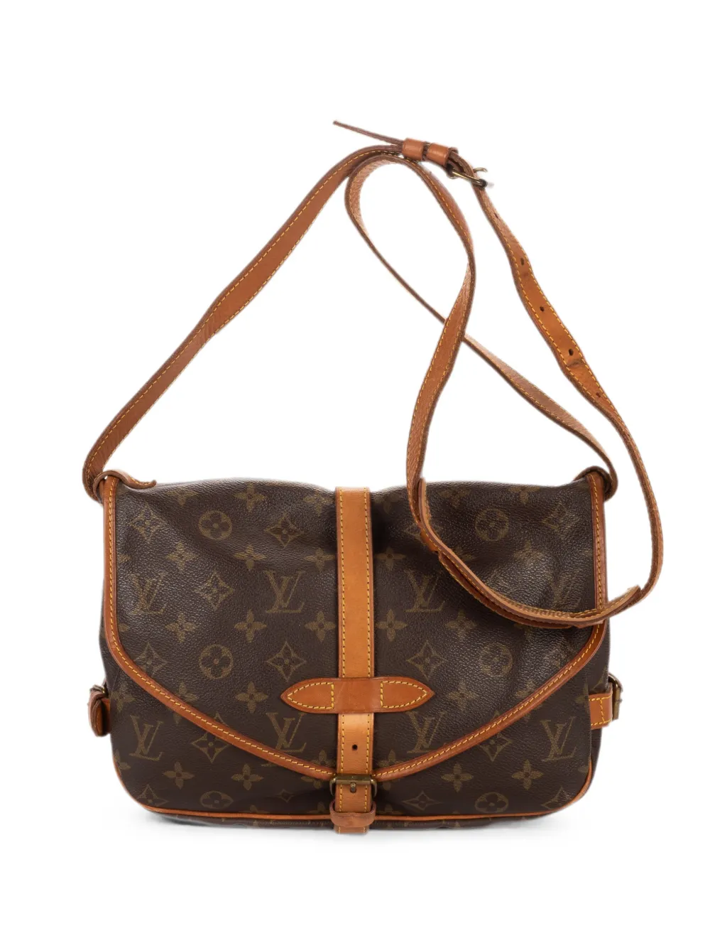 Louis Vuitton Pre-Owned 25 Saumur shoulder bag - Marrone