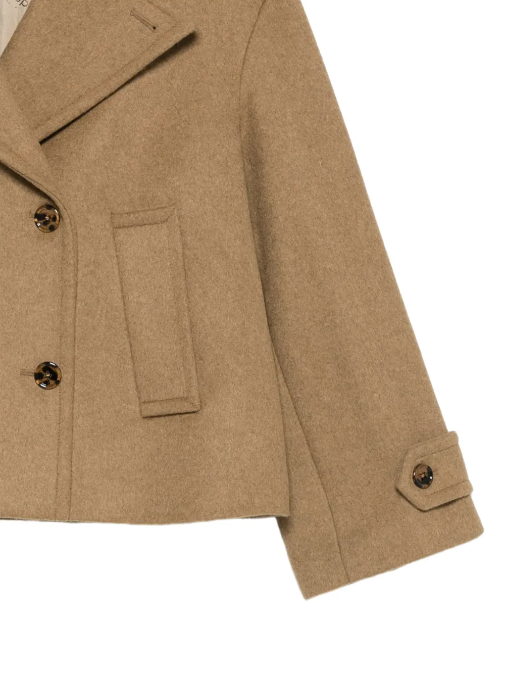 DONDUP Jas met dubbele rij knopen Beige