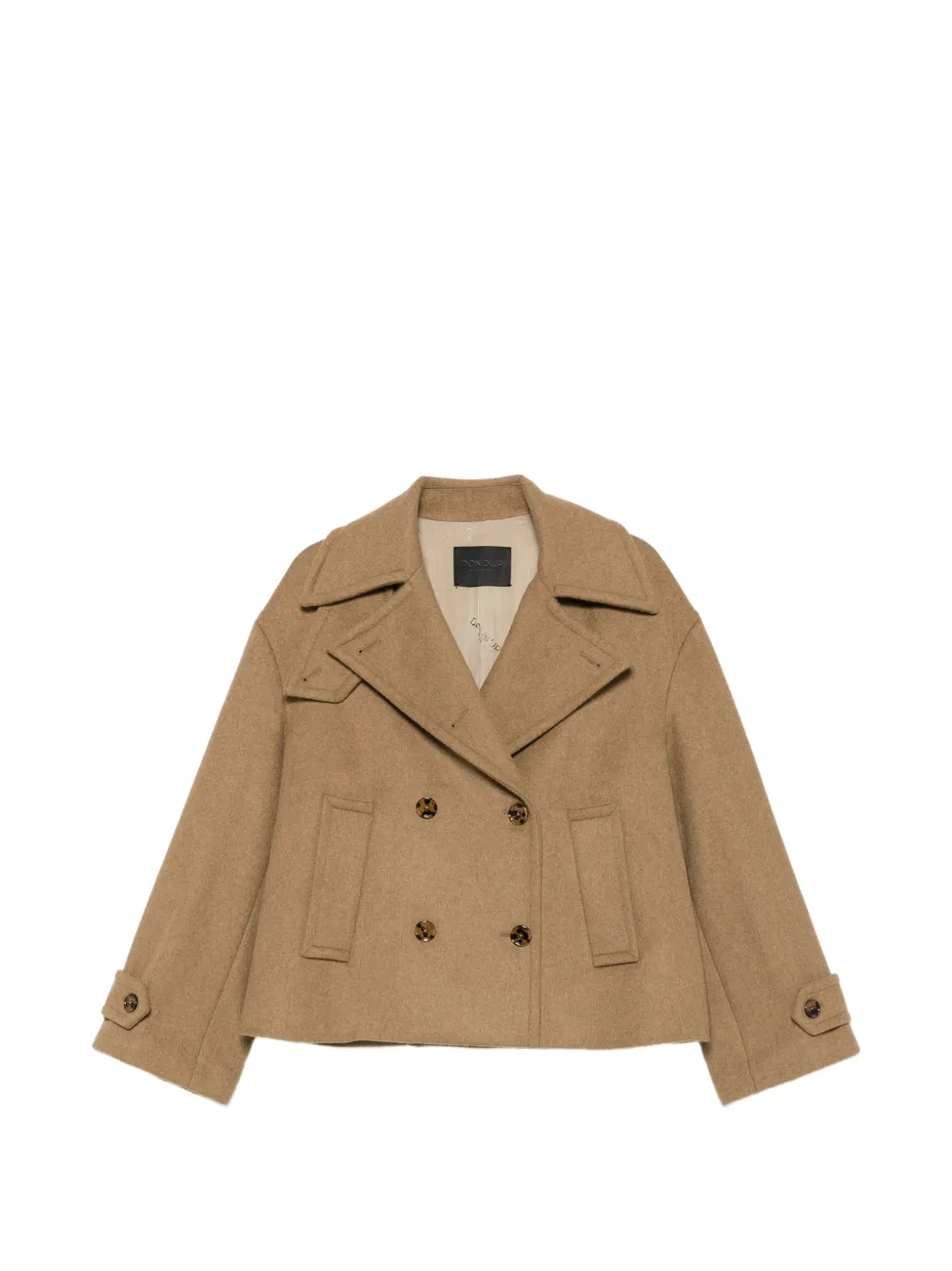 DONDUP double-breasted cropped coat - Neutrals