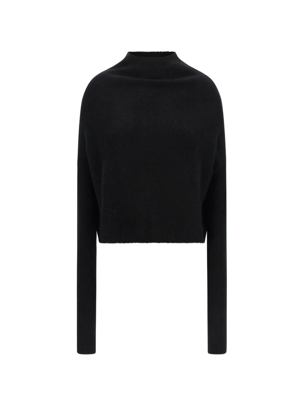 Rick Owens Tower LS Crater high-neck sweater - Nero
