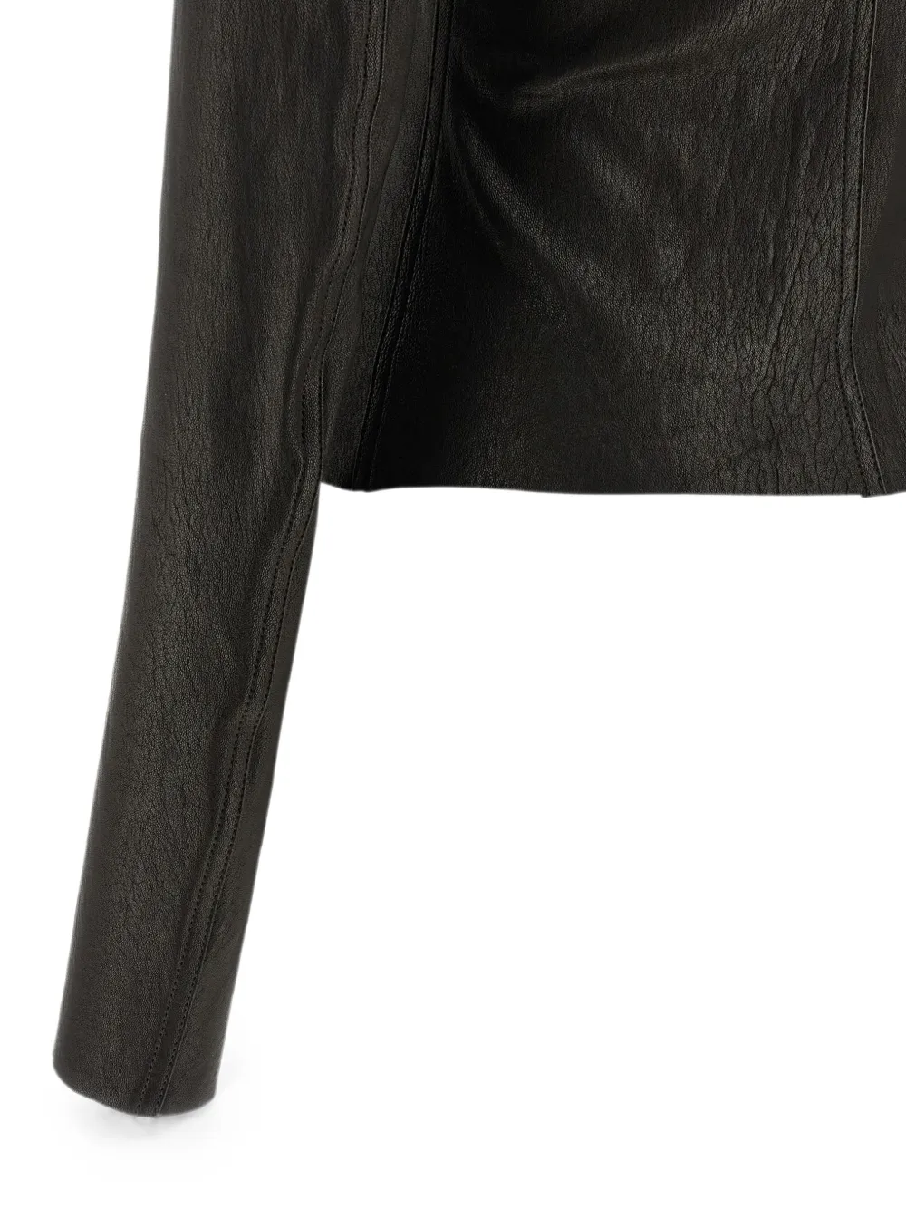 Rick Owens Tower Gary JKT jack met asymmetrische rits Zwart
