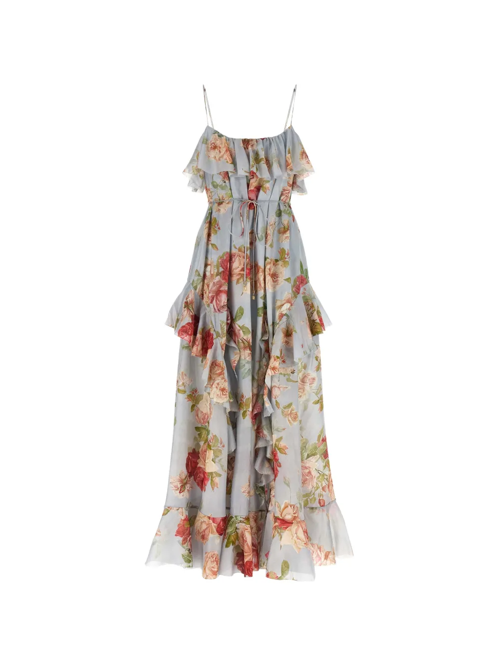 ZIMMERMANN maxi Roselight Frill dress - Blue