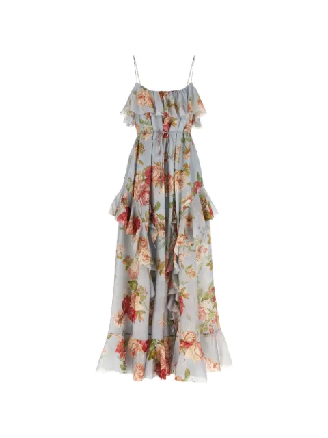 ZIMMERMANN vestido largo Roselight de sarga