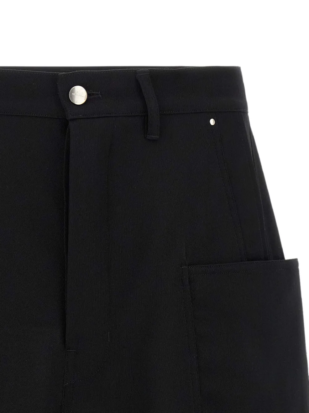 Rick Owens Stefan cargo shorts met franje Zwart