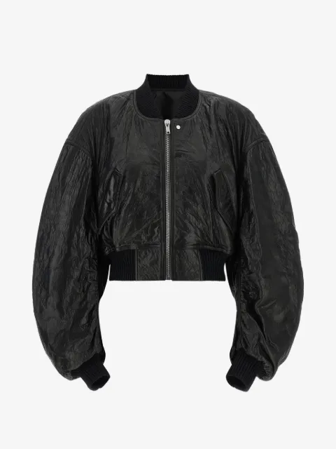 Rick Owens Tower Secchia Cropped Flight bomber jacket