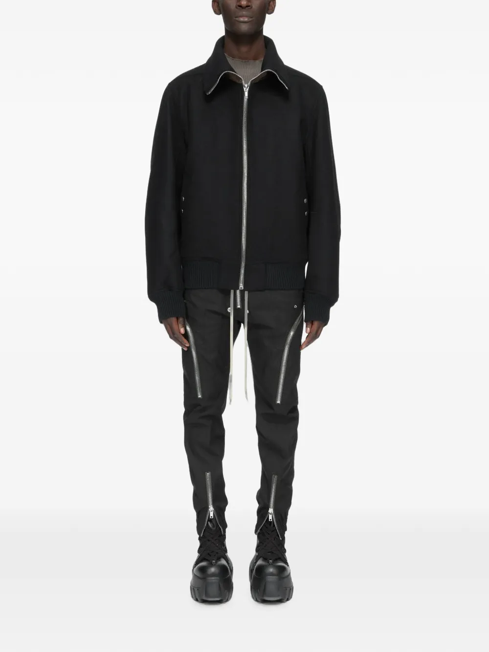Rick Owens Heizer cargo broek met ritsdetail Zwart