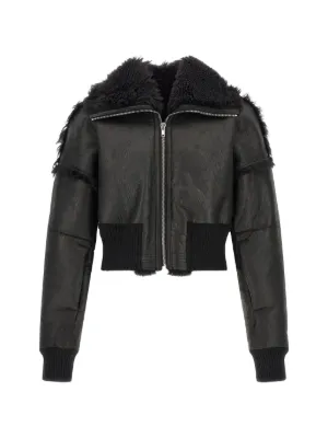 Rick Owens Flight JKT Cropped Jacket | Black | FARFETCH