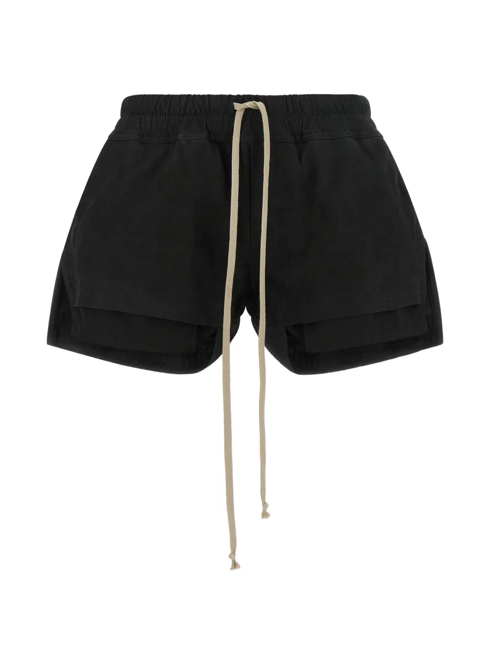 Rick Owens Fog Boxers asymmetric shorts - Schwarz