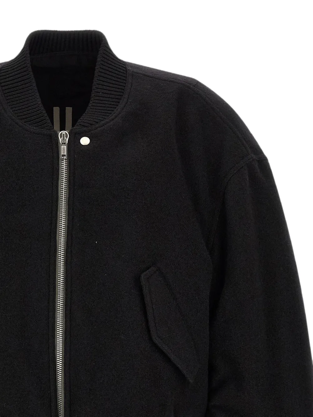 Rick Owens Secchia Flight wollen bomberjack Zwart