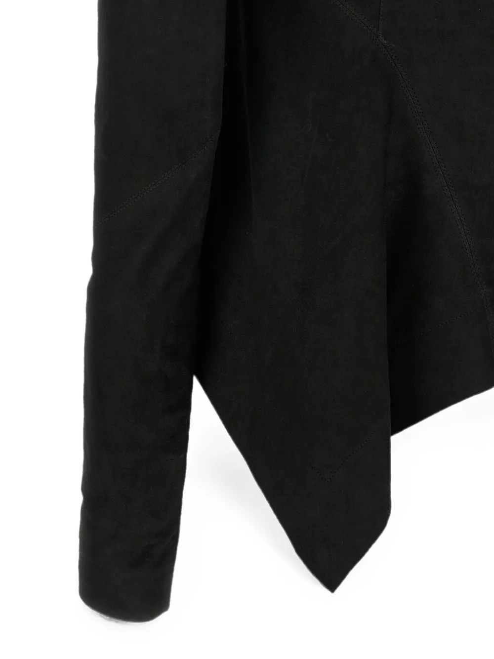 Rick Owens Naska leren bikerjack Zwart