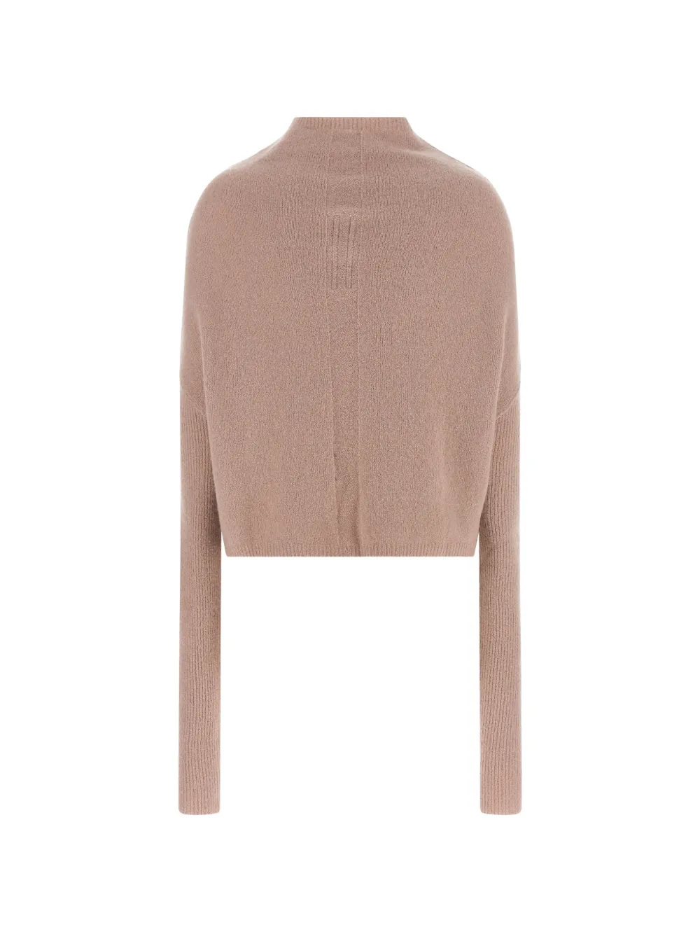 Rick Owens Tower LS Crater High-neck Sweater in Neutrals, view 2