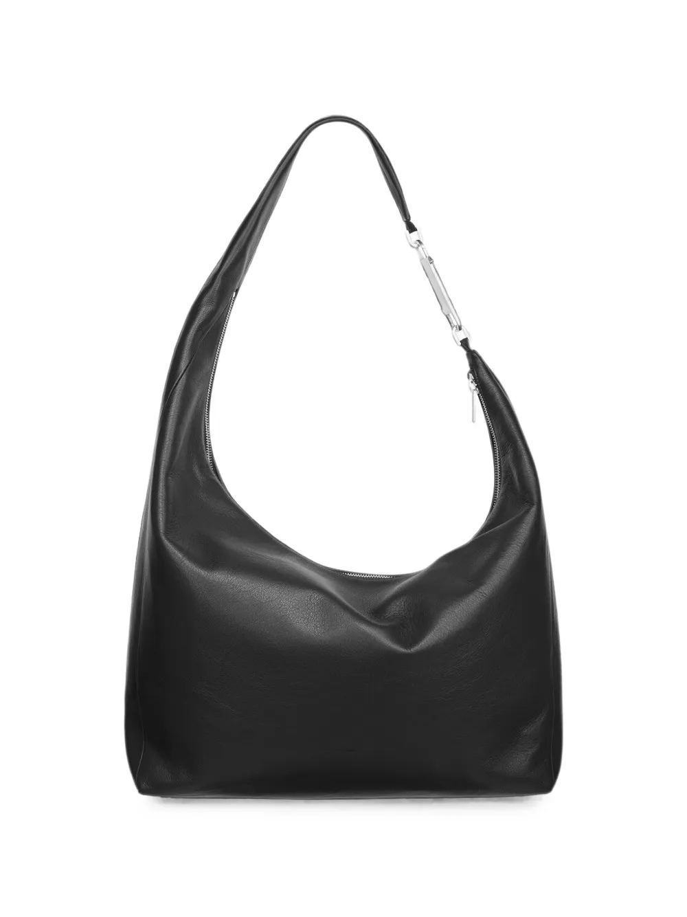 Rick Owens Tower Gemini gehamerde leren schoudertas Zwart
