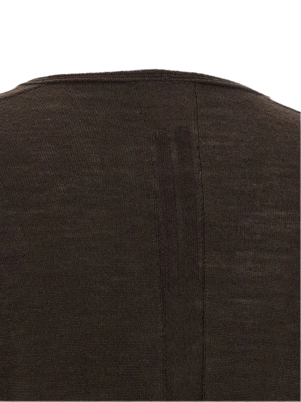 Rick Owens V Cropped wollen trui met vleermuismouwen Bruin