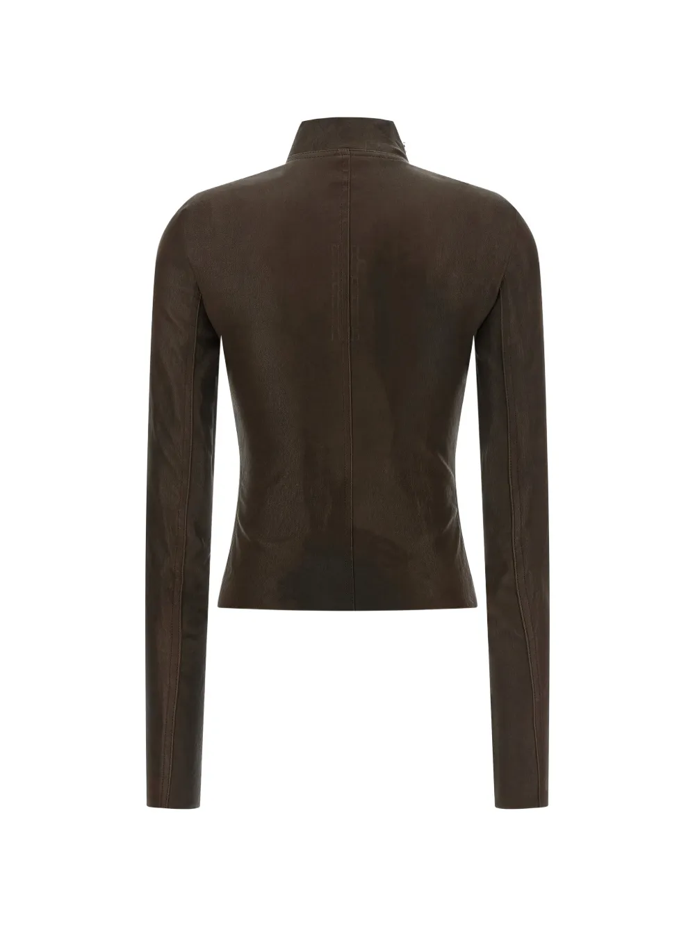 Rick Owens Tower Gary JKT jack met asymmetrische rits Bruin