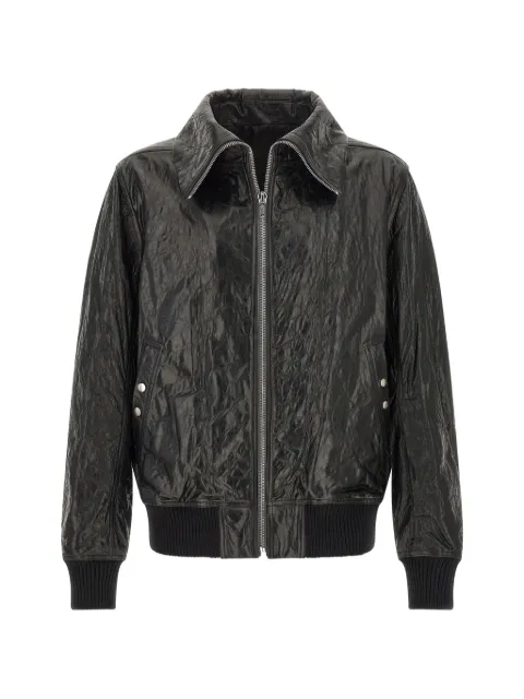 Rick Owens Dracuflight hammered leather bomber jacket