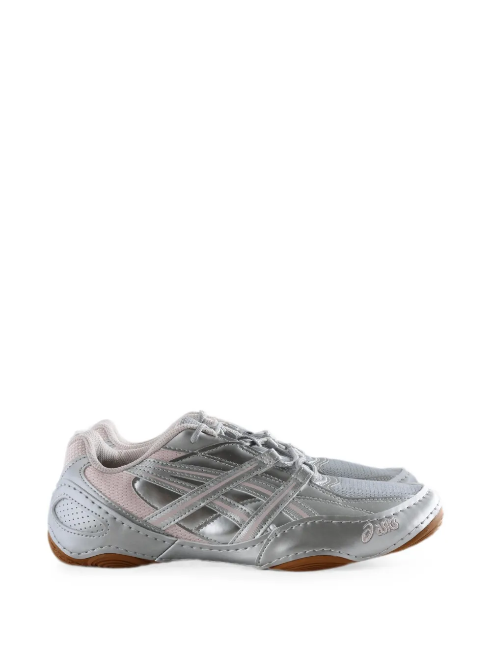 ASICS Hypersync metallic-finish panelled sneakers - Argento