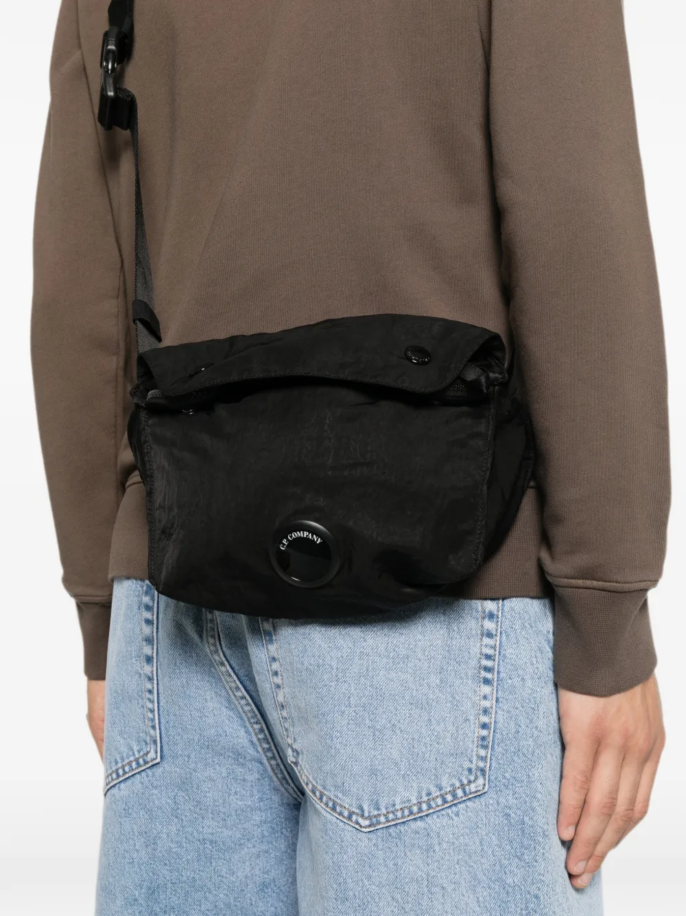 C.P. Company Heuptas met logopatch Zwart