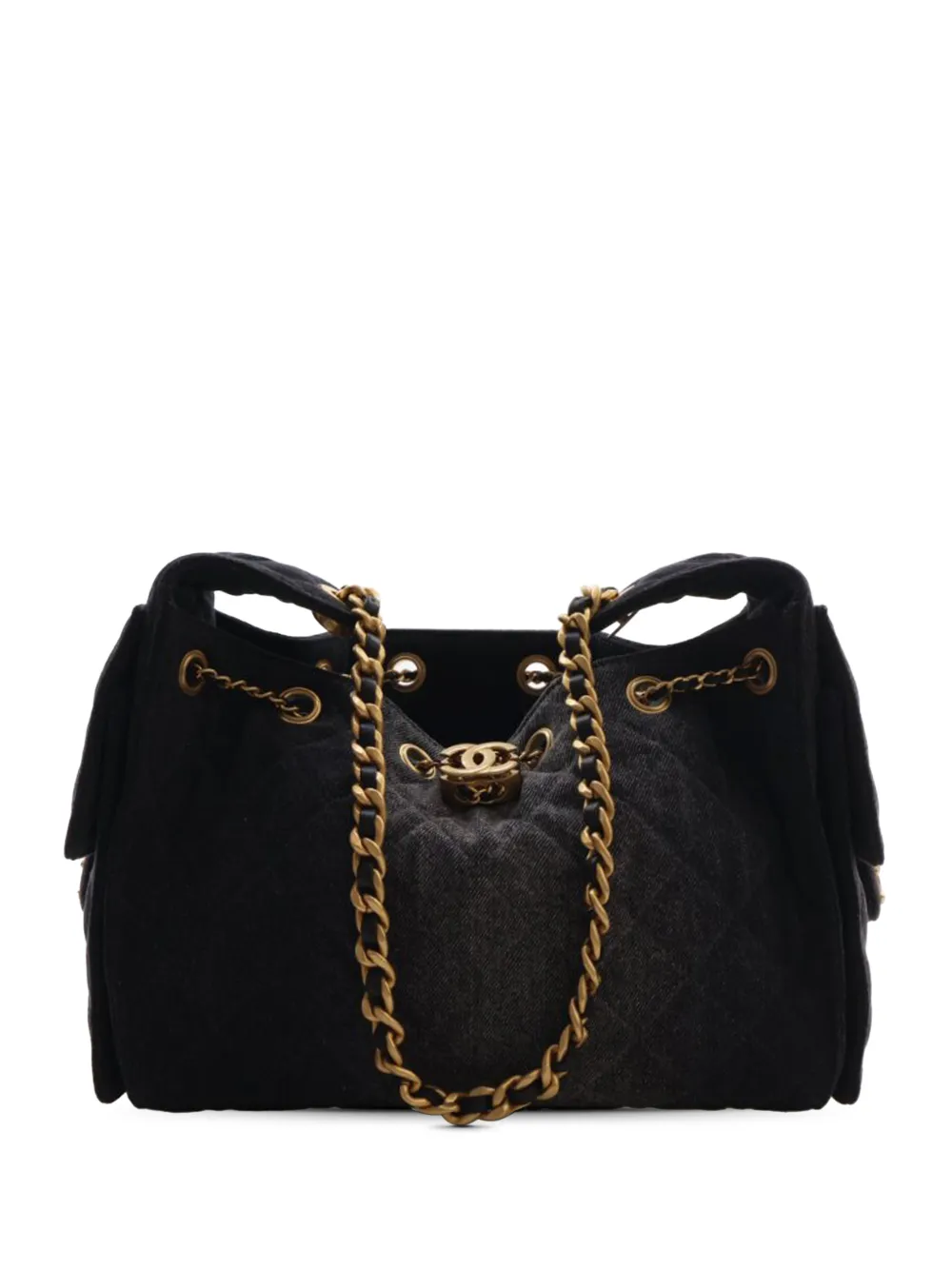 CHANEL Pre-Owned Borsa a spalla Chanel 25 piccola trapuntata 2021-2026 - Nero