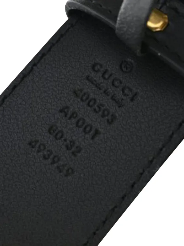 Gucci Pre-Owned 2016-2026 GGマーモント カーフスキン ワイドベルト