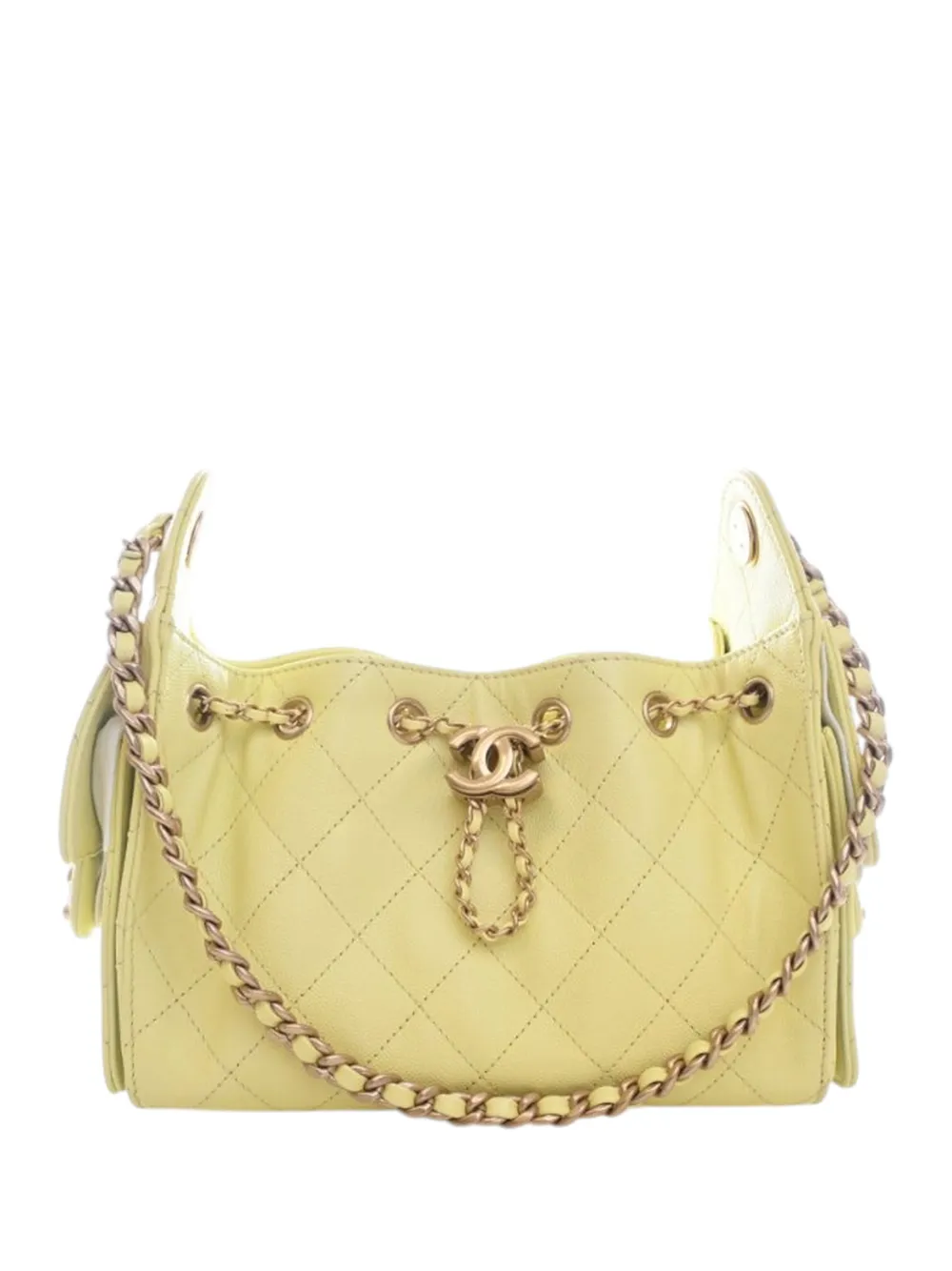 CHANEL Pre-Owned Borsa passepartout Chanel 25 mini 2021-2026 - Giallo