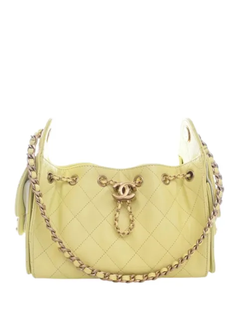 CHANEL Pre-Owned 2021-2026 Mini Quilted Caviar Chanel 25 Hobo shoulder bag