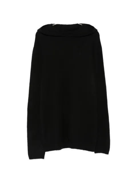 Rick Owens knitted hooded sweater 