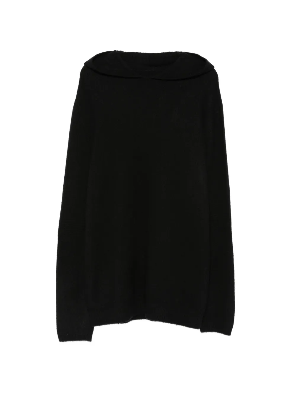 Rick Owens knitted hooded sweater - Schwarz