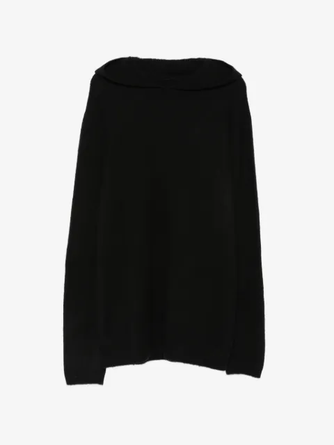 Rick Owens knitted hooded sweater 