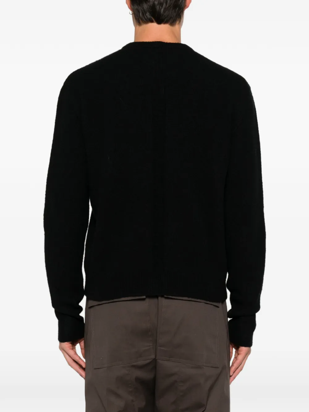 Rick Owens Trui met geribbelde afwerking Zwart