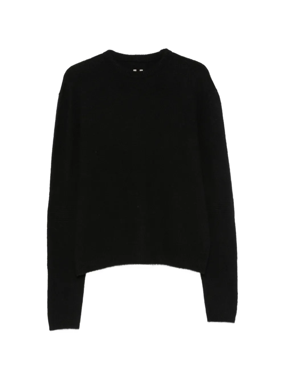 Rick Owens ribbed-trim sweater - Schwarz
