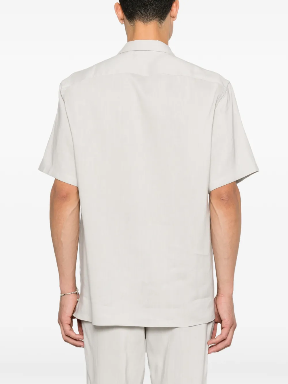 Corneliani overhemd met korte mouwen Beige
