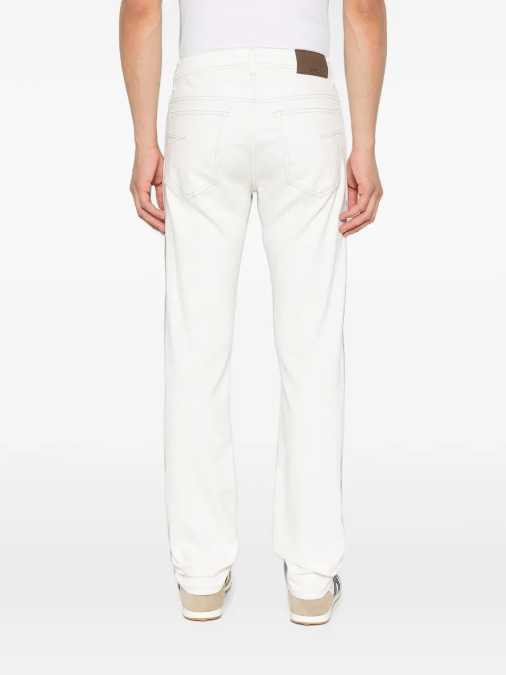 Corneliani Jeans met logopatch Wit