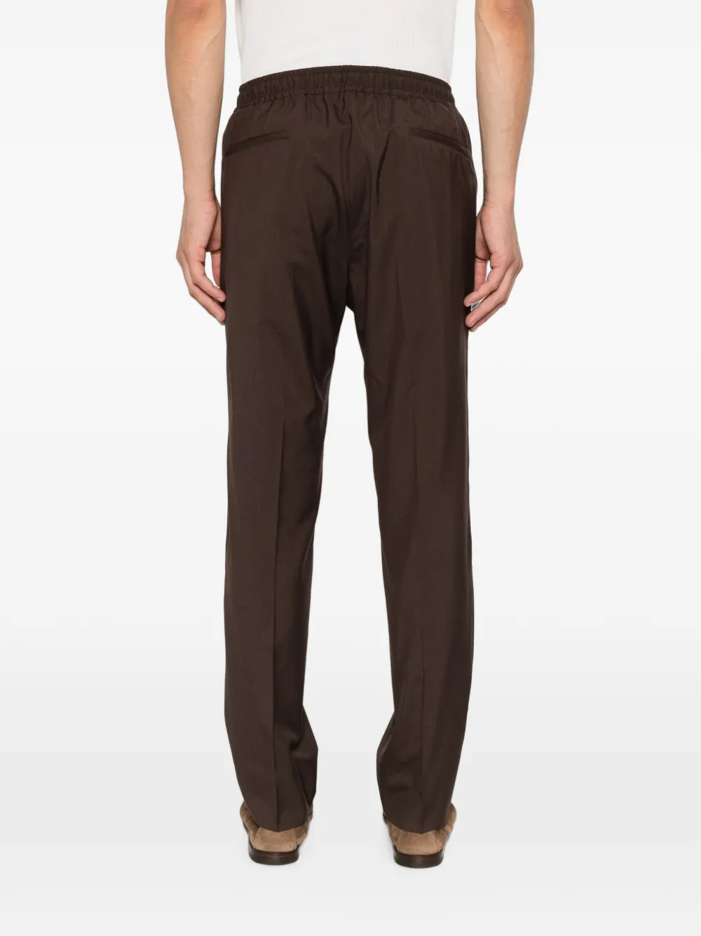 Corneliani Broek met trekkoordtaille Bruin