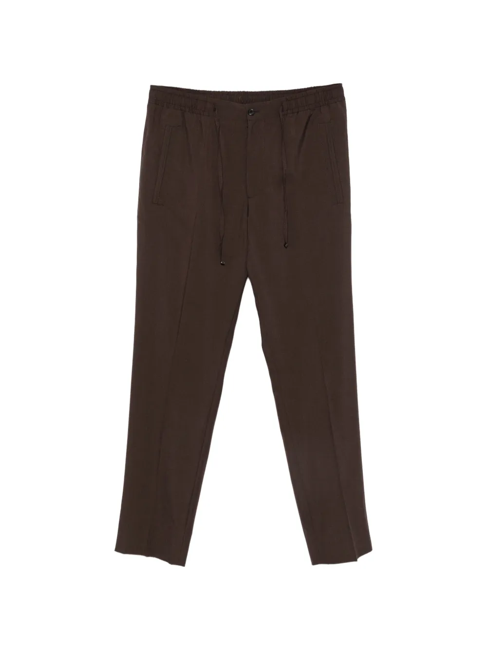 Corneliani 드로스트링 웨이스트 팬츠 | 브라운 | Image 1