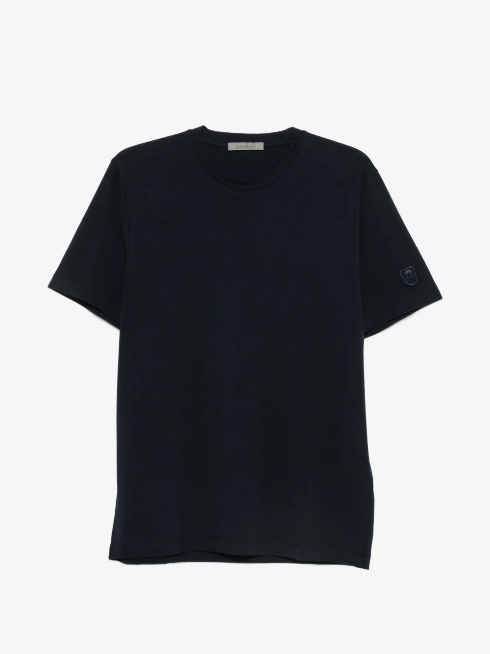 Corneliani logo-patch T-shirt | Blue | Image 1