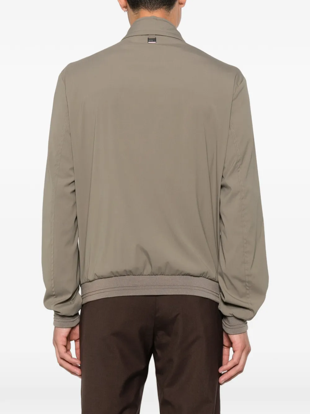 Corneliani Bomberjack met hoge hals Beige