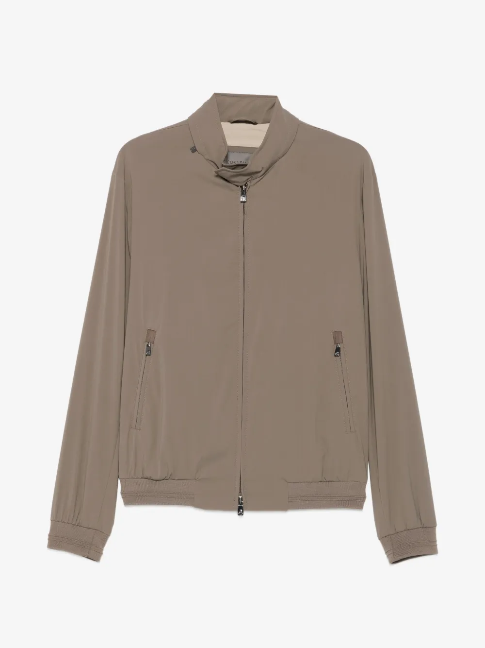 Corneliani high-neck zip-up bomber jacket | Neutrals | Image 1
