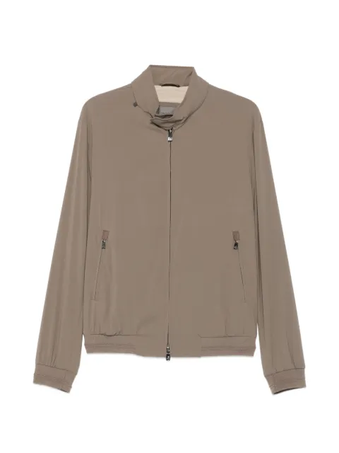 Corneliani high-neck zip-up bomber jacket