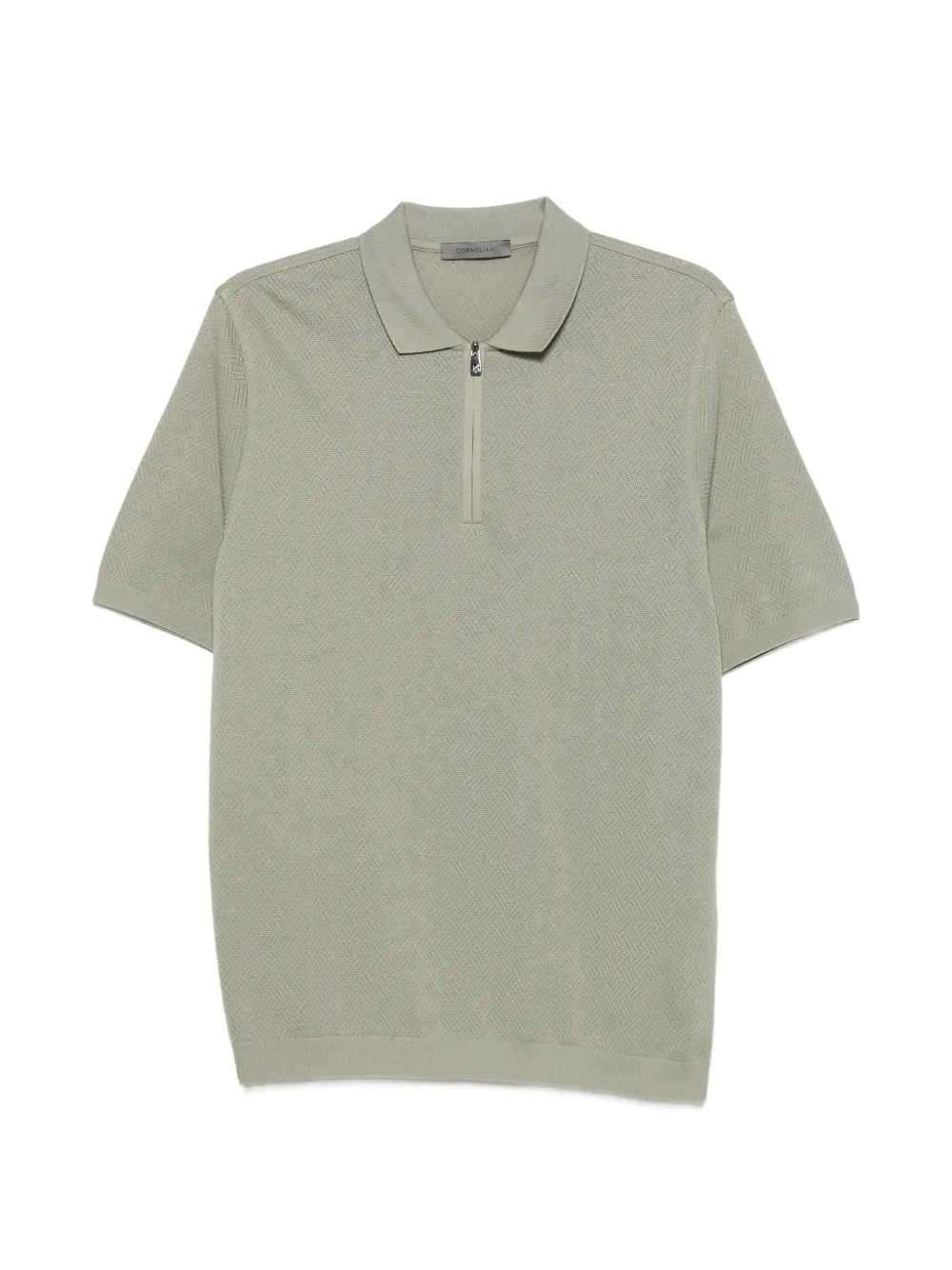Corneliani 집업 넥 폴로 셔츠 | 그린 | Image 1