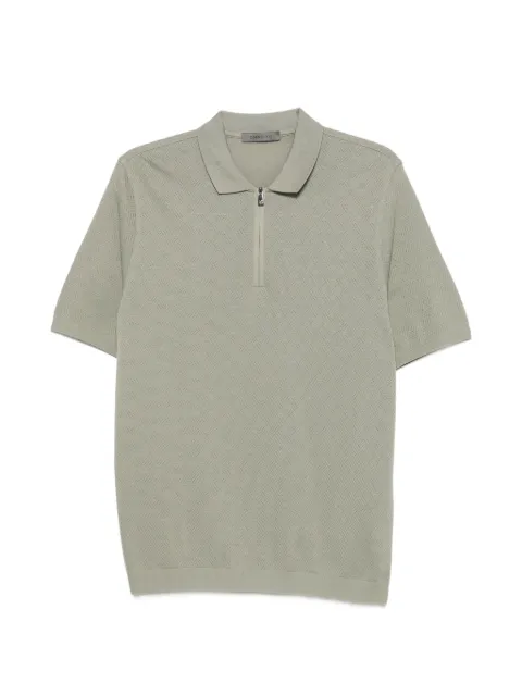 Corneliani zip-neck polo shirt