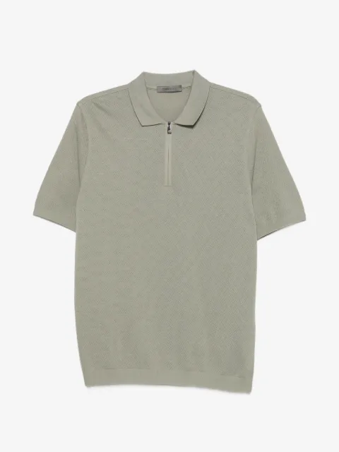 Corneliani zip-neck polo shirt