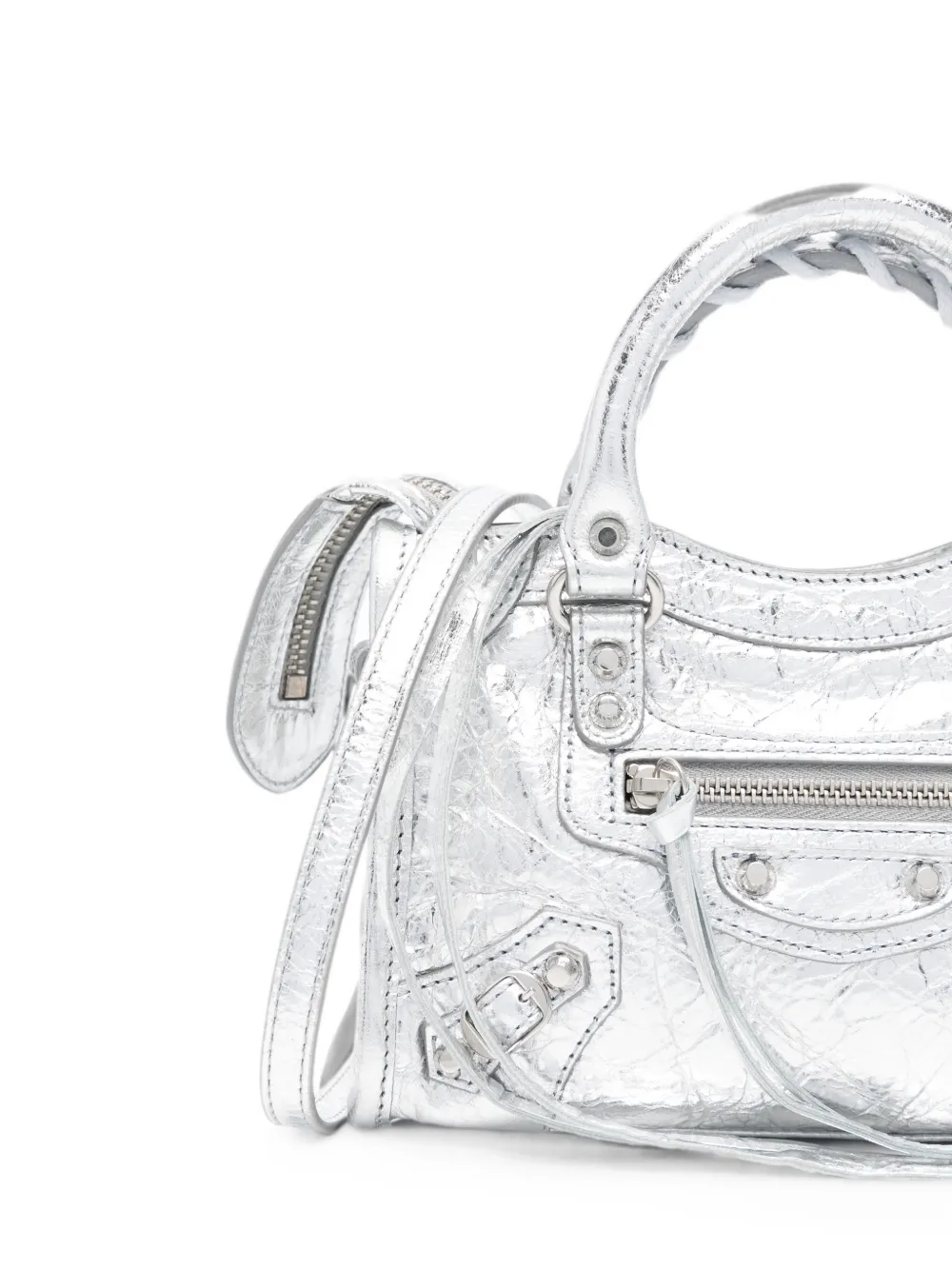 Balenciaga Leren schoudertas Zilver