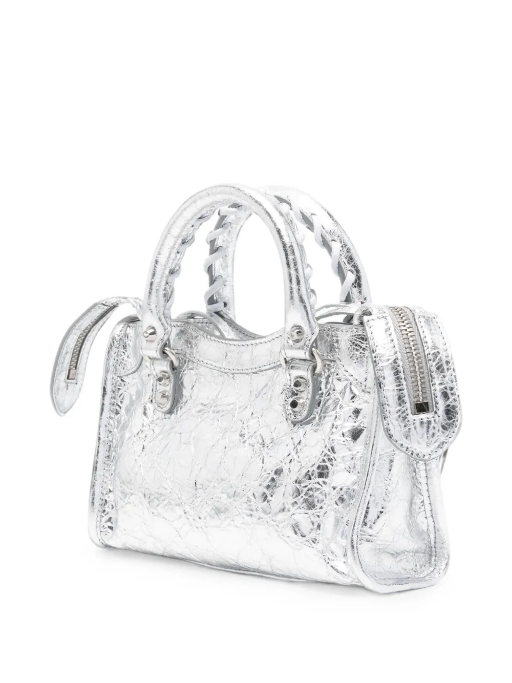 Balenciaga Leren schoudertas Zilver
