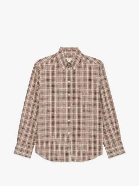 Róhe camisa con cuadros estampados