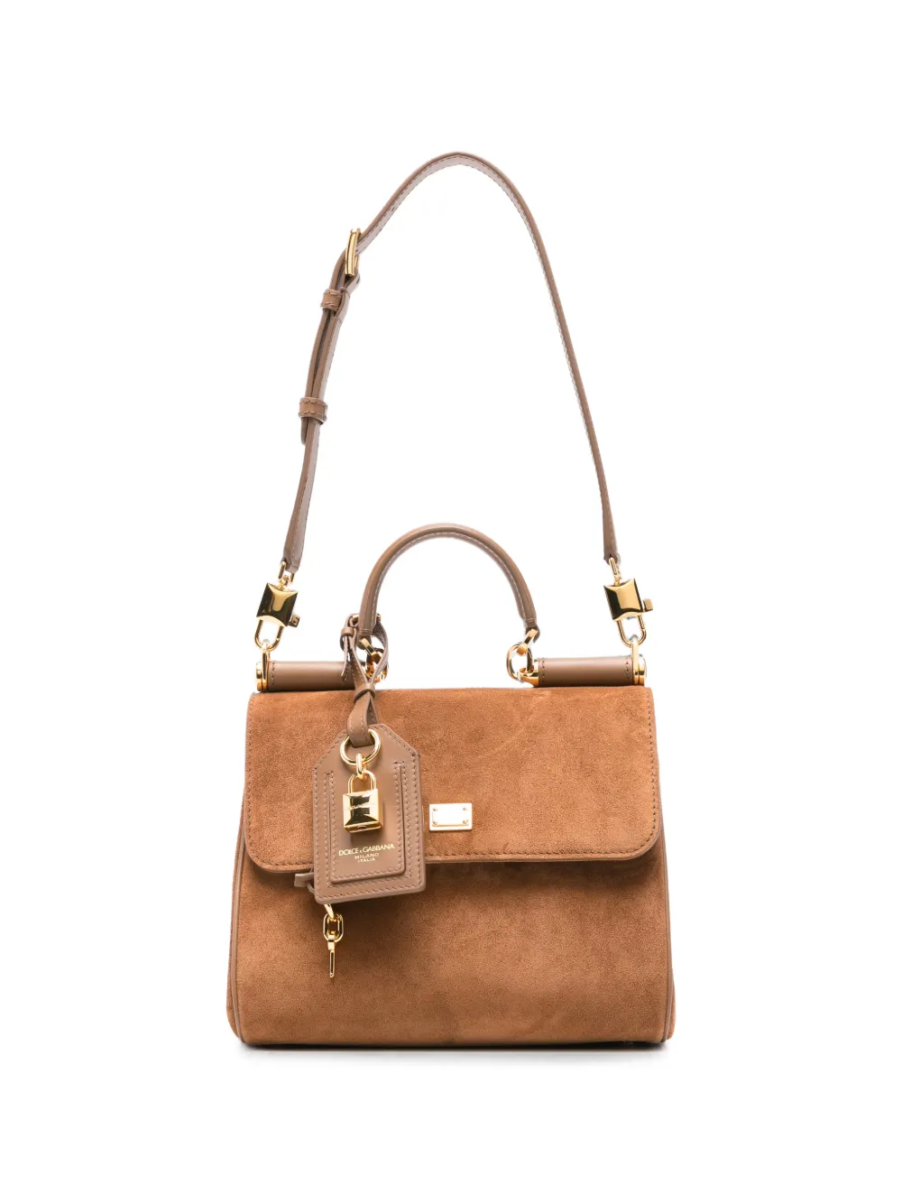 Dolce & Gabbana Sicily logo-plaque tote bag - Brown