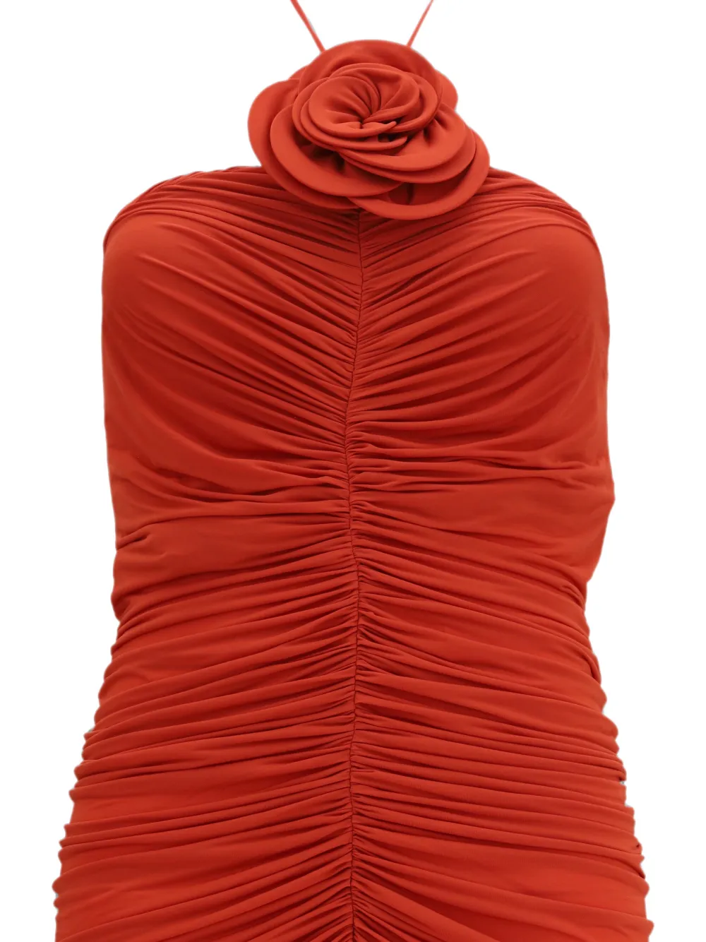 Magda Butrym Jurk met bloemenpatch Oranje